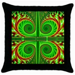 Design Black Throw Pillow Case Front