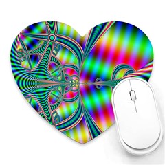 Modern Art Mouse Pad (heart) by Siebenhuehner