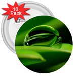 Waterdrop 3  Button (10 pack) Front