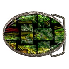 Modern Art Belt Buckle (oval) by Siebenhuehner