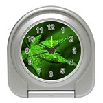 Leaf With Drops Desk Alarm Clock Front