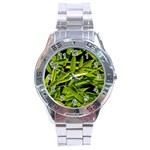 Bamboo Stainless Steel Watch (Men s) Front