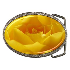 Yellow Rose Belt Buckle (oval) by Siebenhuehner