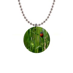 Ladybird Button Necklace by Siebenhuehner