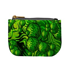 Green Balls  Coin Change Purse by Siebenhuehner