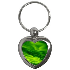 Green Key Chain (heart) by Siebenhuehner