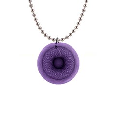 Mandala Button Necklace by Siebenhuehner