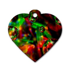 Fantasy Welt Dog Tag Heart (two Sided) by Siebenhuehner