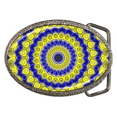 Mandala Belt Buckle (oval) by Siebenhuehner