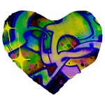 Graffity 19  Premium Heart Shape Cushion Front