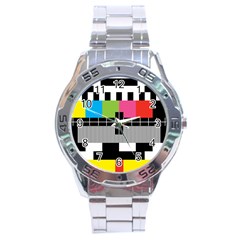 Test Pattern Stainless Steel Watch by Contest1753604