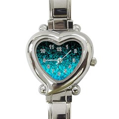 Glitter Dust 1 Heart Italian Charm Watch  by MedusArt