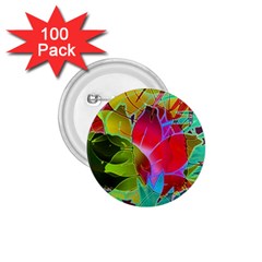 Floral Abstract 1 1 75  Button (100 Pack) by MedusArt