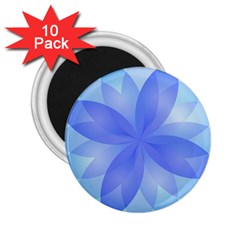 Abstract Lotus Flower 1 2 25  Button Magnet (10 Pack) by MedusArt