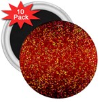 Glitter 3 3  Button Magnet (10 pack) Front