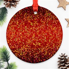 Glitter 3 Round Ornament (two Sides) by MedusArt