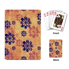 Funky Floral Art Playing Cards Single Design by Colorfulart23