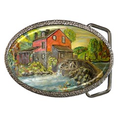 Daniels Mill   Ave Hurley   Belt Buckle (oval) by ArtRave2