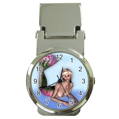 Mermaid On The Beach Money Clip With Watch by goldenjackal