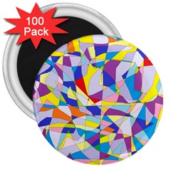 Fractured Facade 3  Button Magnet (100 Pack) by StuffOrSomething