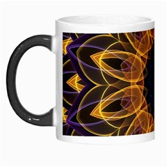 Yellow Purple Lotus Mandala Morph Mug by Zandiepants