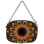 Yellow Purple Lotus Mandala Chain Purse (One Side) Front