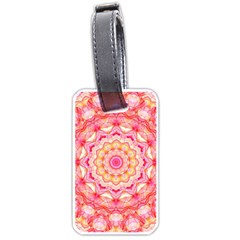 Yellow Pink Romance Luggage Tag (one Side) by Zandiepants