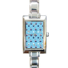 Summer Sailing Rectangular Italian Charm Watch by StuffOrSomething