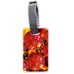  Flame Delights, Abstract Red Orange Luggage Tag (one Side) by DianeClancy