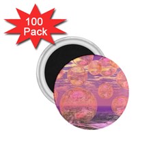 Glorious Skies, Abstract Pink And Yellow Dream 1 75  Button Magnet (100 Pack) by DianeClancy