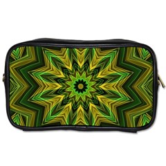 Woven Jungle Leaves Mandala Travel Toiletry Bag (two Sides) by Zandiepants