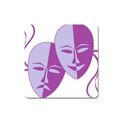 Comedy & Tragedy Of Chronic Pain Magnet (square) by FunWithFibro