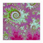 Raspberry Lime Surprise, Abstract Sea Garden  Glasses Cloth (Medium) Front