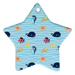 Fun Fish Of The Ocean Star Ornament by StuffOrSomething