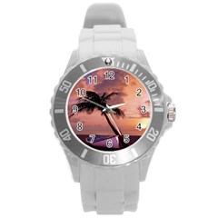 Sunset At The Beach Plastic Sport Watch (large) by StuffOrSomething