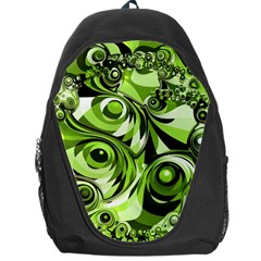 Retro Green Abstract Backpack Bag by StuffOrSomething