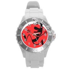 Running Man Plastic Sport Watch (large) by StuffOrSomething