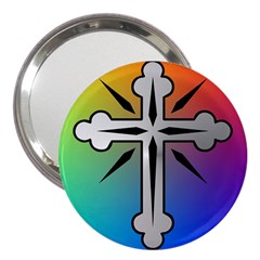 Cross 3  Handbag Mirror by Siebenhuehner