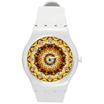 Ochre Burnt Glass Plastic Sport Watch (Medium) Front