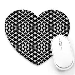 Groovy Circles Mouse Pad (heart) by StuffOrSomething