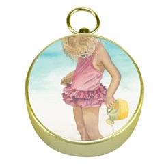 Beach Play Sm Gold Compass by TonyaButcher