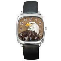 Eagle Square Leather Watch by TonyaButcher