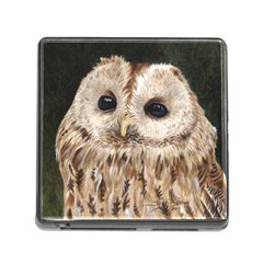 Tawny Owl Memory Card Reader With Storage (square)