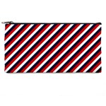 Diagonal Patriot Stripes Pencil Case Front