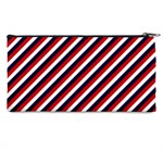 Diagonal Patriot Stripes Pencil Case Back