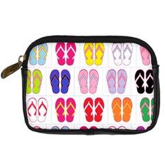 Flip Flop Collage Digital Camera Leather Case