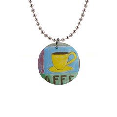 Kaffe Painting Button Necklace