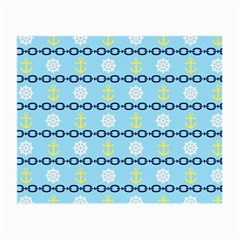 Anchors & Boat Wheels Glasses Cloth (small, Two Sided) by StuffOrSomething