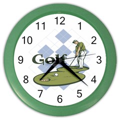 Classic Golf Color Wall Clock by MegaSportsFan