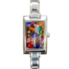 Fractal Fantasy Rectangular Italian Charm Watch